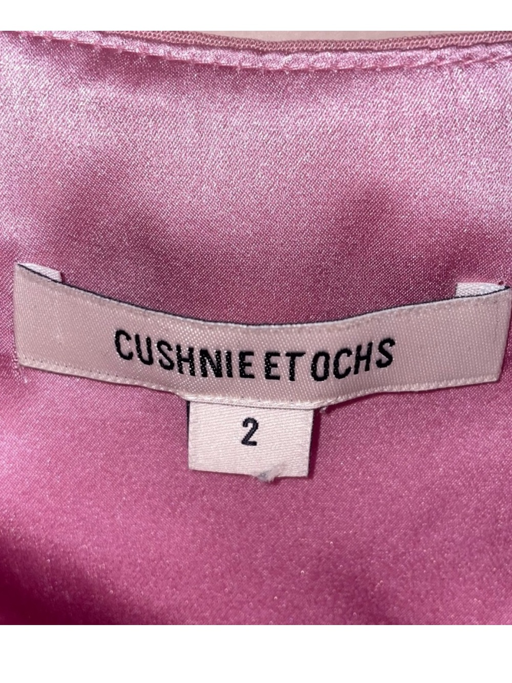 Cushnie Et Ochs Pink Off Shoulder Drawstring Halter Stretch Crepe Top Size 2 - Picture 8 of 12